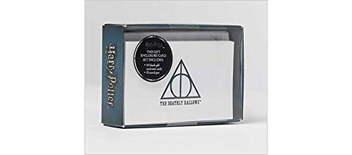 Harry Potter: Deathly Hallows Embossed Foil Note Cards (Anglais) Broché