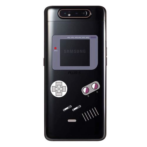 Coque SAMSUNG A80 Transparente fantaisie , souple et résistante - console de jeu