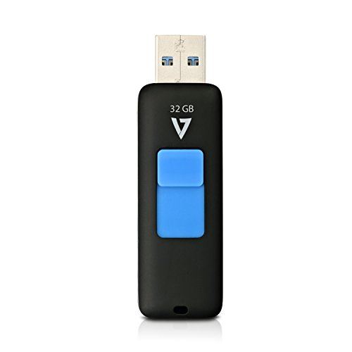 v7 32gb flash drive usb 3.0 black 100mbs max read speed slider noir