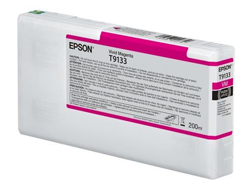 Epson T9133 - 200 ml - levendig magenta - origineel - inktcartridge - voor SureColor P5000, SC-P5000, SC-P5000 STD Spectro, SC-P5000 Violet, SC-P5000 Violet Spectro