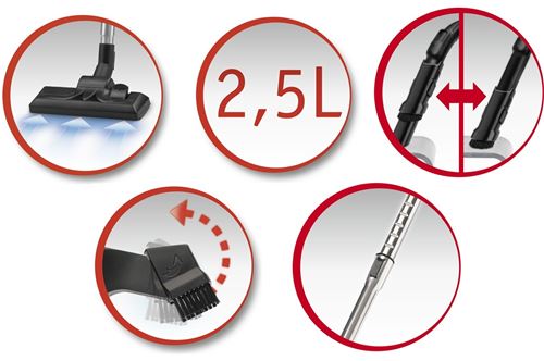 Aspirateur avec sac Moulinex CITY SPACE MO2643PA fnac Belgique