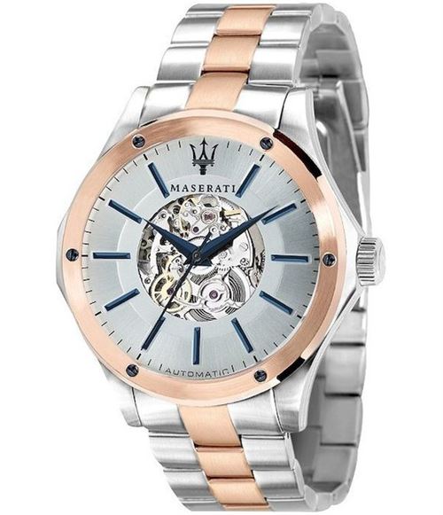 Maserati Montre Homme R8823127001 Automatiques Jaune, Argent