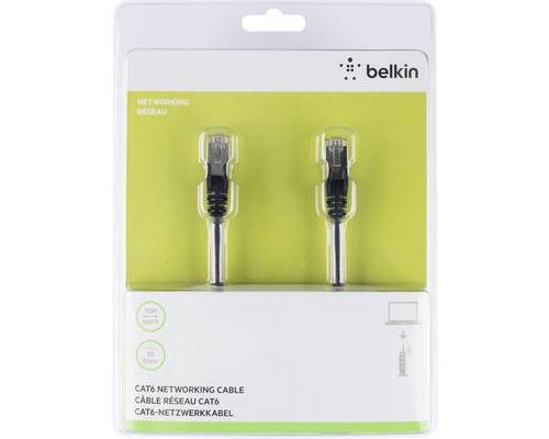 BELKIN Câble CAT6 STP RJ45M M 15M Patch Snagless - Noir