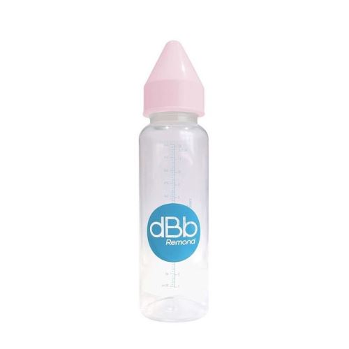 DBB REMOND Biberon Polypropylene Clear 360 Ml Regul'air Varitetine Caoutchouc - System Rose - S/Bte