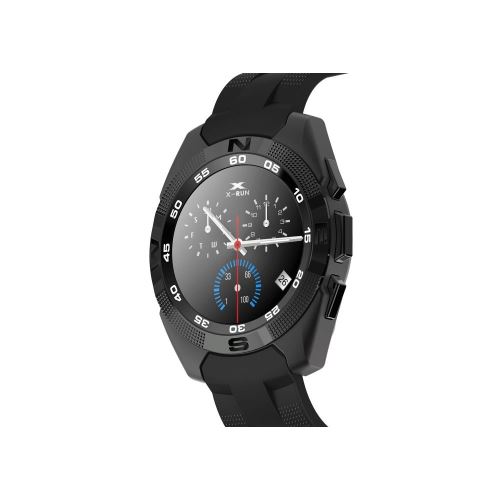 Montre Mixte Eclock Mouvement Quartz Cadran Noir 42mm Et Bracelet Noir En Caoutchouc EK-F4