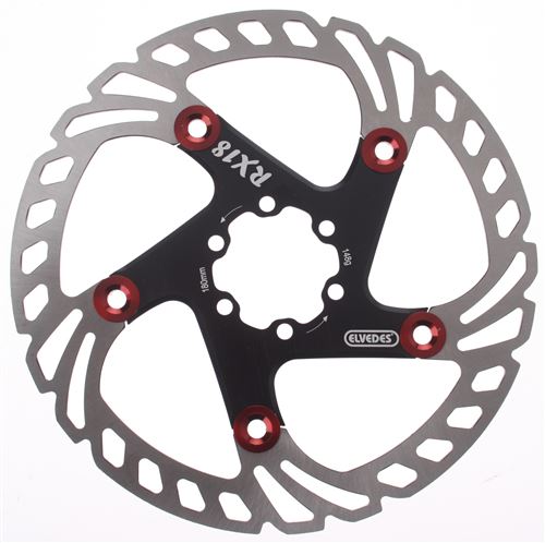 Elvedes Frein RX18 180 mm 6 trous acier argent / noir