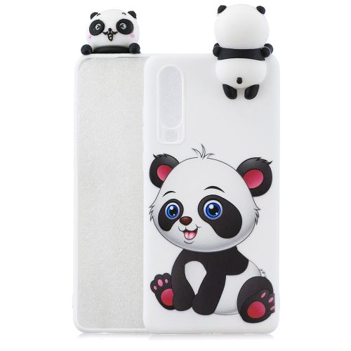 Coque en TPU impression de motifs de poupées mignonnes en 3D adorable panda pour votre Huawei P30