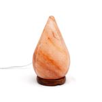 Lampe En Cristal De Sel De L'Himalaya 1-2 Kg Avec Socle En Bois - Marque Bio-Elements, Neuve
