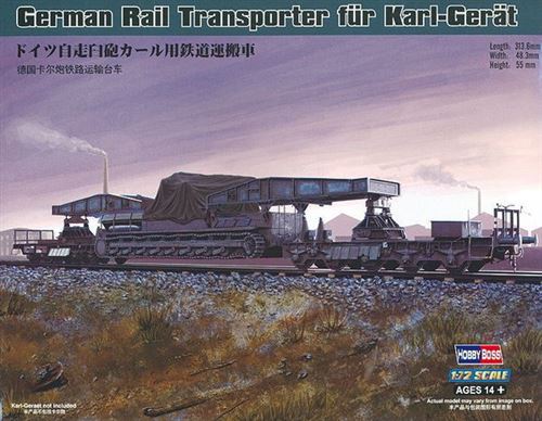 HOBBY BOSS German Rail Transporter F&uuml;r Karl-ger&auml;t - 1:72e - 