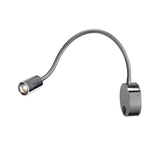 DIO FLEX PLATE LED applique, chrome, 1x 1W, 3000K - Slv