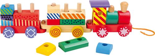 Train en bois multicolore - 3498