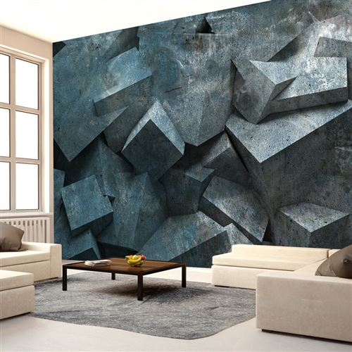 Papier peint Avalanche de pierre-Taille L 100 x H 70 cm
