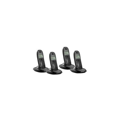 Téléphone Sans Fil Motorola C1004 (4 pcs) Noir