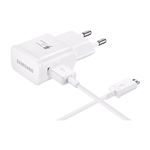 Chargeur Samsung avec charge rapide AFC 2A Blanc câble micro-usb 1 mètre - Samsung