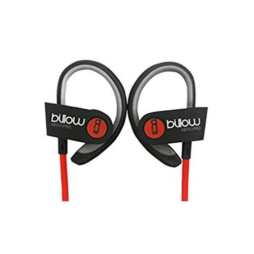 écouteurs sport avec microphone billow mauami0582 xbt01pror bluetooth 4.0 rouge
