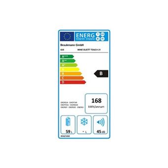 CASO Design WineDuett Touch 21 - Cave à vin - pose libre - noir