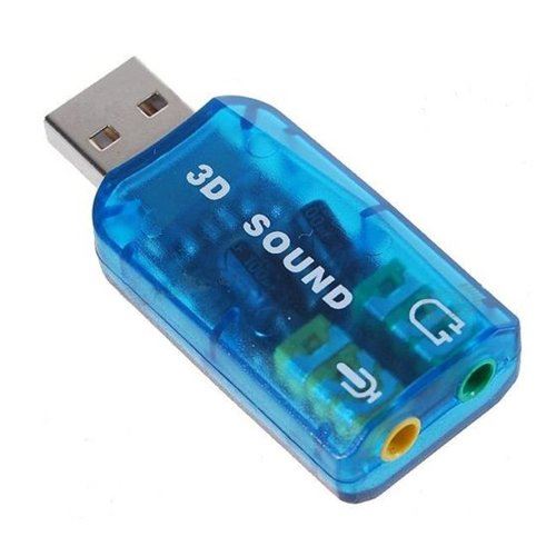 Alpexe Stéréo Audio Externe Carte Son USB à 3.5mm Adaptateur Jack Aux Casque de Remplacement pour PS4 Haut-Parleur PC Micro Ordinateur