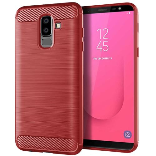 Etui Coque de protection durable souple pour Samsung Galaxy J8 2018 - Rouge