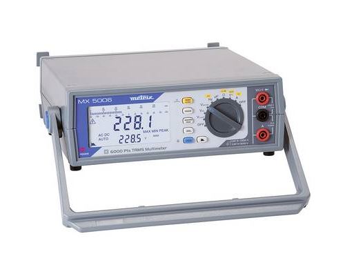 Multimètre de table Metrix MX5006 numérique, analogique CAT III 1000 V Affichage (nombre de points): 6000