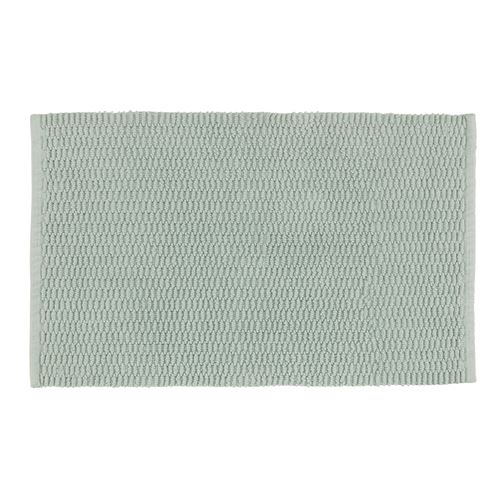 Wenko - Tapis de salle de bain en coton Mona - L. 50 x l. 80 cm - Vert clair - Mona