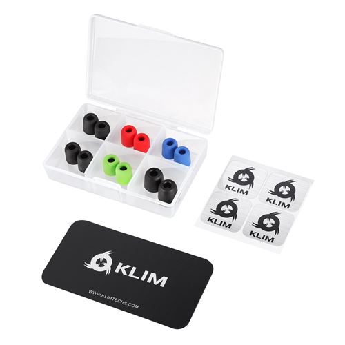 KLIM Embouts Écouteurs 4.5mm - Mousse à Mémoire de Forme - Compatibles KLIM Fusion
