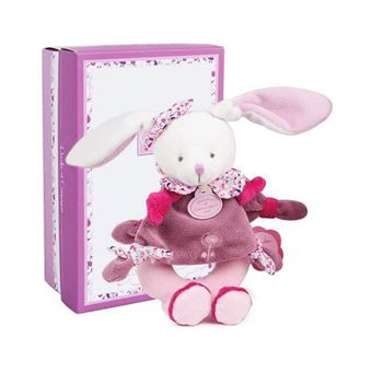 Hochet Doudou et Compagnie Cerise le Lapin Rose 19 cm