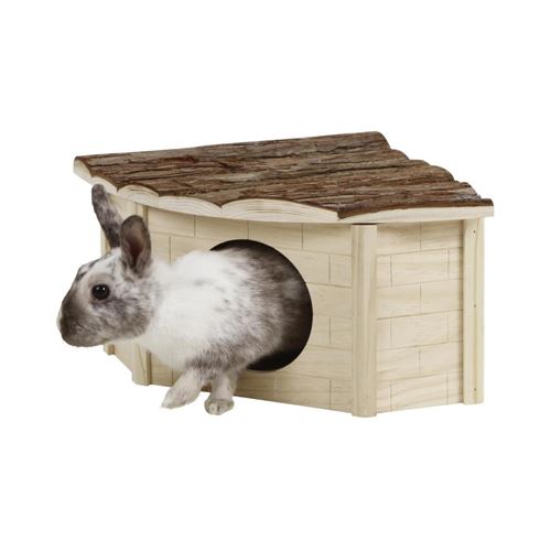 Comparer les prix de Kerbl - Maison d'angle pour rongeurs Nature 25x20x17 cm