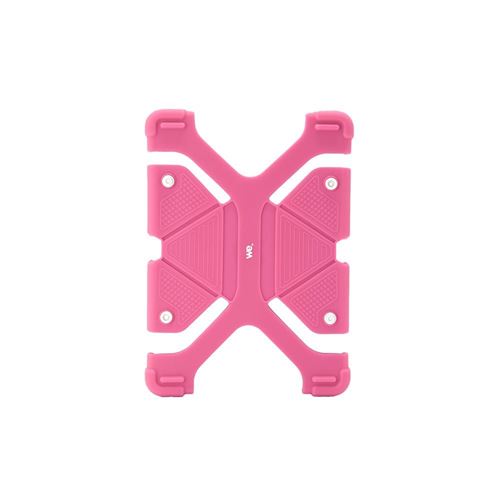 We Connect Etui de protection en Silicone pour Tablettes 9/10 po Fuchsia