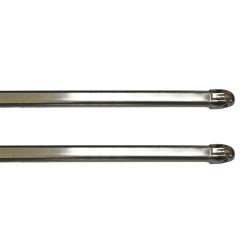 Paris Prix Argent Lot De 2 Tringles Extensibles "Safi" 80-110Cm