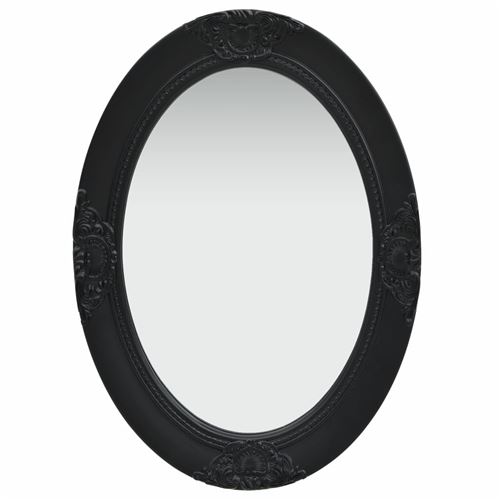 Miroir ovale 50x70cm Noir