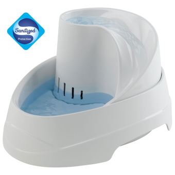Ferplast Fontaine Automatique Pour Chats Et Chiens De Petite Taille Vega Distributeur 2 Litres Deau Pour Animaux Effet Source Deau Filtrée Inclus