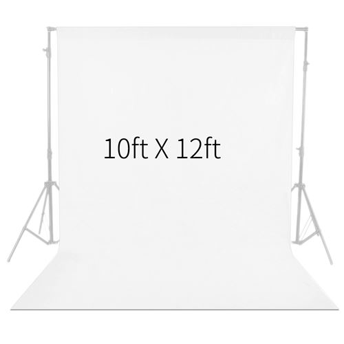 Neewer 10x12 ft / 3x3.6m Photo Studio 100% Mousseline Pure Pliant Toile de Fond pour Photographie, Vidéo et Télévision (Blanche)