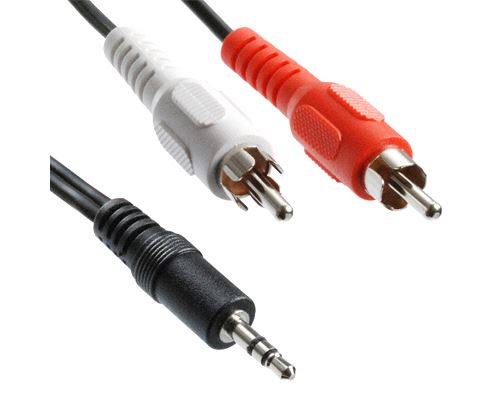 Connectique Câble & adaptateur audio / video De Bonne Qualité Jack 3,5 mm stéréo à câble audio RCA mâle, longueur: 3m