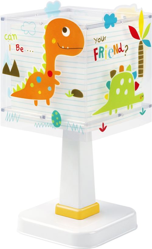Dalber Lampe de table Dinos lueur dans les 29 cm noir blanc
