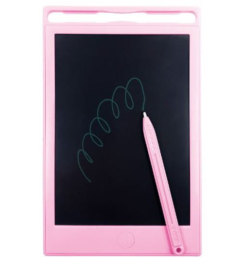 Kidea Tablette à dessin LCD 8 pouces rose 2-pièces