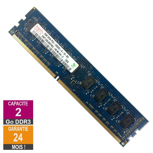 Barrette Mémoire 2Go Ram Ddr3 Hynix Hmt125U6Bfr8C-H9 Pc3-10600U 1333Mhz 2Rx8