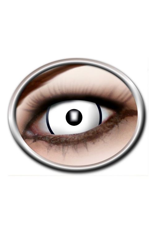 Lentilles blanche zombie sclera 17mm zoelibat