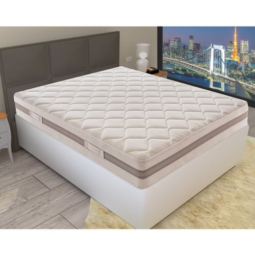 Matelas 90x200 Tokyo900 à ressorts ensachés indépendants à 9 Zones et mémoire de forme