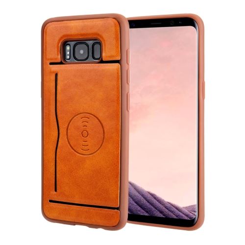 Galaxy S8 Housse Etui Cuir PU Effet Peau rétro Marron ALS52751