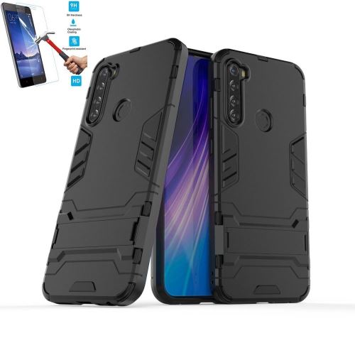 Coque Xiaomi Redmi Note 8T Anti Choc Noir Avec Film Verre Trempé Housse Etui Antichoc hfs-house®