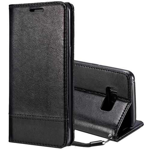 Galaxy S8 Housse Etui Cuir PU Horizontal Noir ALS52813