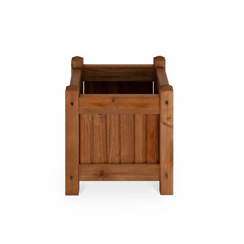 Bac à fleurs en bois carré Colombe, 45 x 45 cm, 40 L – cache pot en pin autoclave