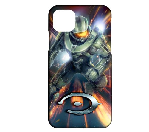 Coque rigide compatible pour iPhone 11 Pro Max Halo Master Chief Concept Art 09