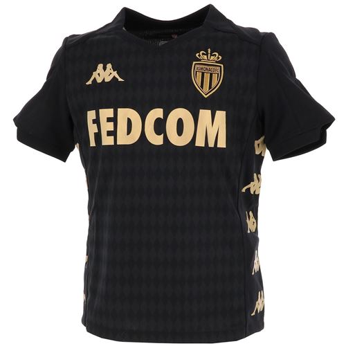 Maillot de football Kappa Monaco maillot jr noir 2019.20 away Noir taille : 6ans réf : 81580