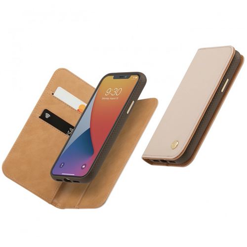 Etui Portefeuille pour iPhone 12 Mini Overture Moshi Rose