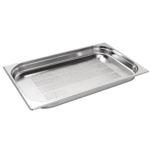 Bac inox perforé gn 1/1 40mm