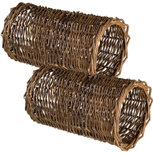 Comparer les prix de TecTake Lot de 2 tunnels en osier Ø 22 cm