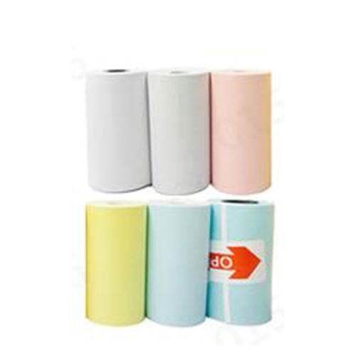 Papier pour imprimante pour mini imprimante thermique 57 mm 6pcs -Multicolore