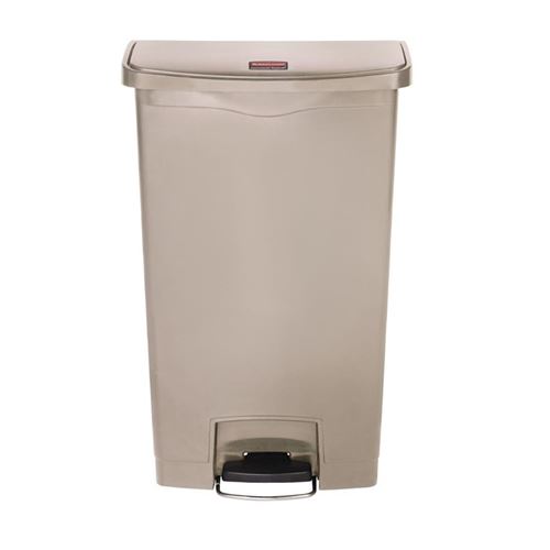 Poubelle à Pédale Frontale Slim Beige 68L - Rubbermaid - - Polyéthylène68 4996x3106x8026mm