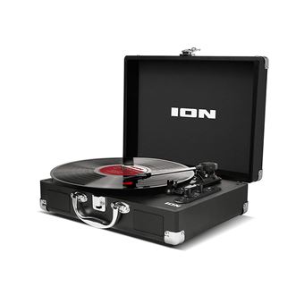 5 Sur Ion Audio Vinyl Motion Air Platine Vinyle Bluetooth Ultra Portable Style Valise Avec Trois Vitesses 33 45 Et 78 Tours Et Enceintes Stereos Integrees Batterie Rechargeable Et Conversion Usb Platine